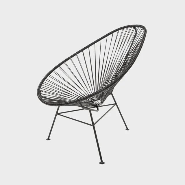 Acapulco Design Classic Negro poltrona nera da esterno