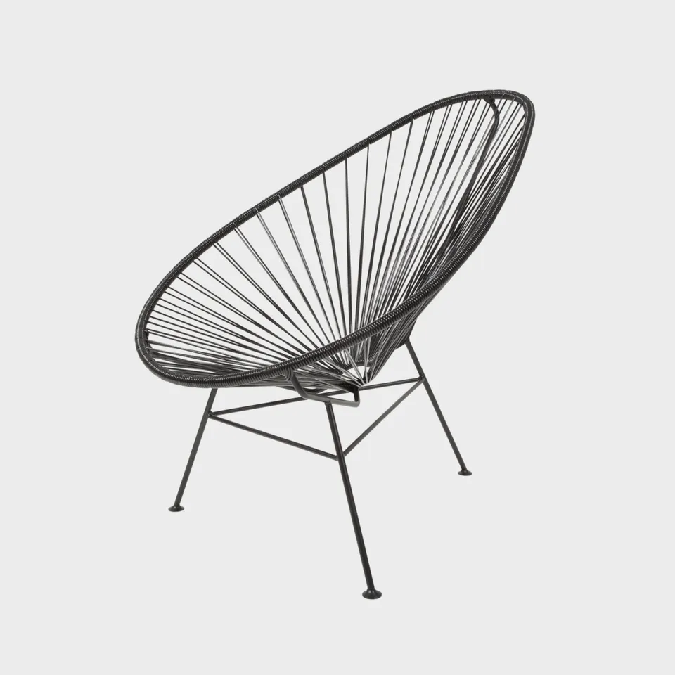 Acapulco Design Classic Negro poltrona nera da esterno