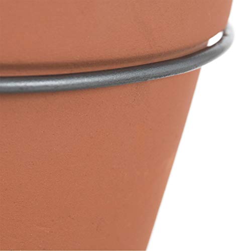 Sklum Etric vaso sospeso ceramica rosso argilla 45 cm