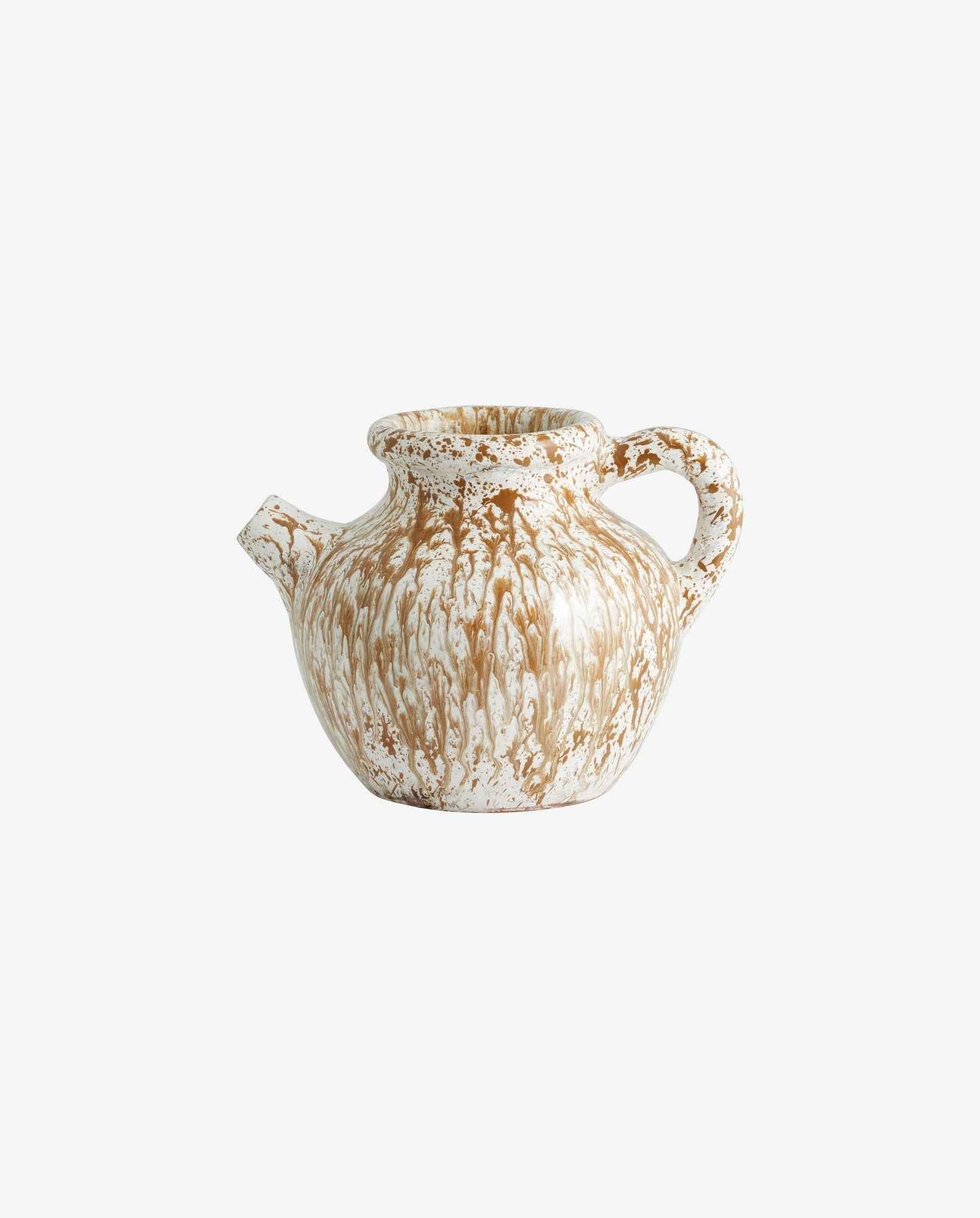 Bambua Samos vaso ceramica marrone bianco