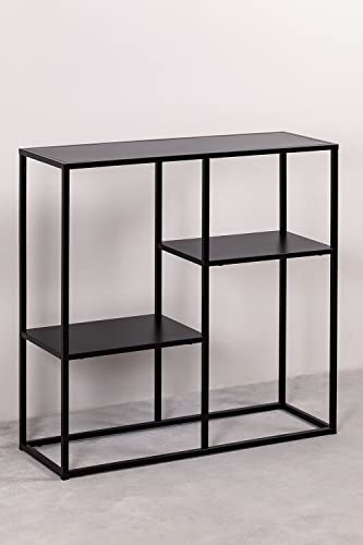 Sklum Thura scaffale acciaio nero 80 cm