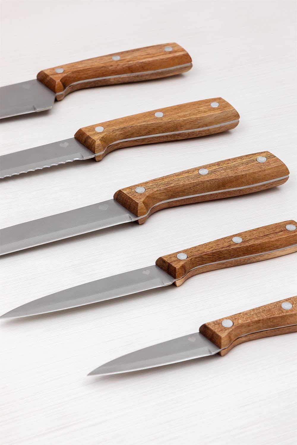 Sklum Espe set coltelli cucina con ceppo legno