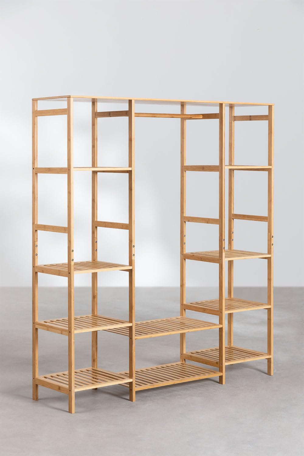 Sklum Krauford armadio aperto 155 cm in bambù