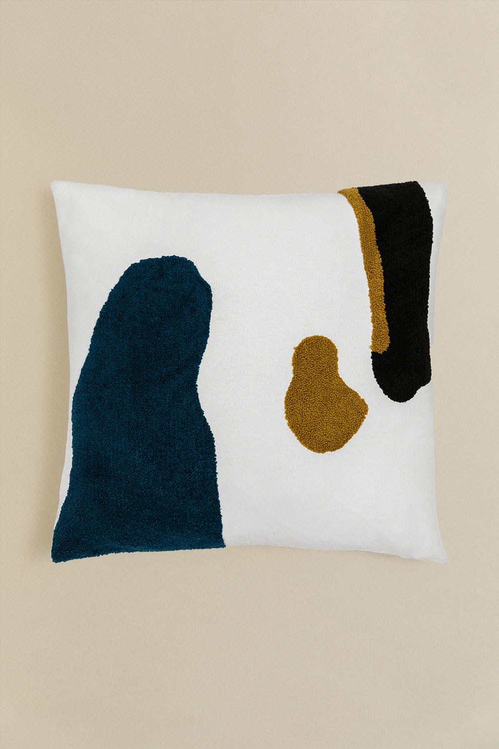 Sklum Oddie cuscino quadrato 45x45 bianco antico cotone