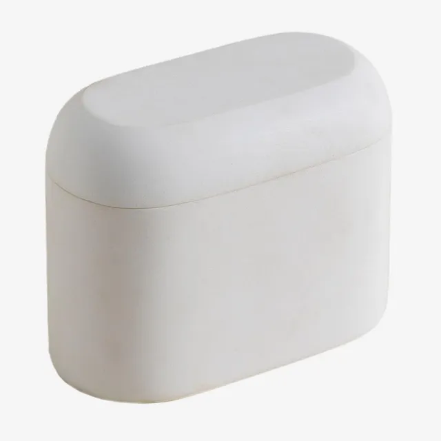 Sklum Veranne Barattolo Bagno con Coperchio in Resina