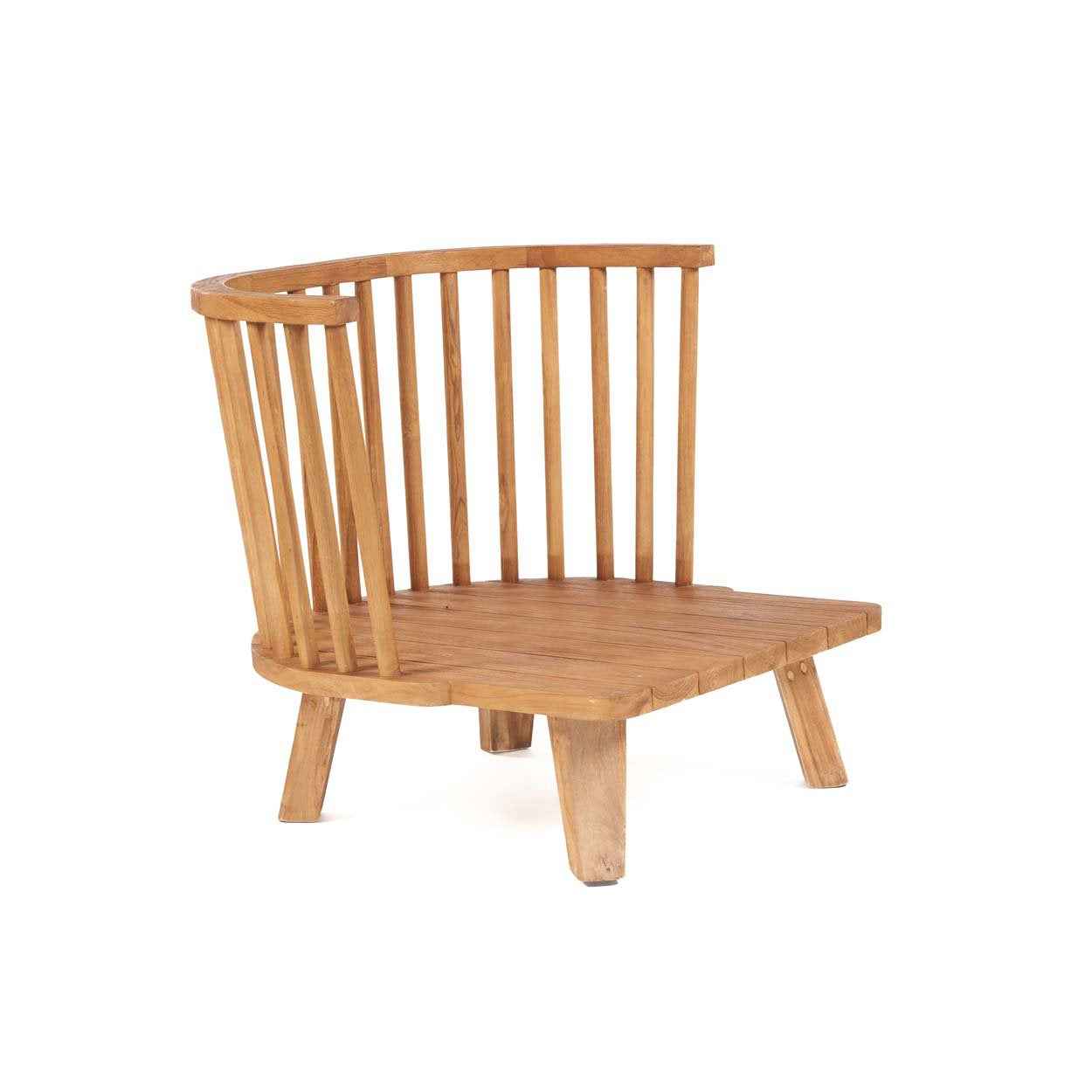 Bambua Malawi poltrona natural black teak