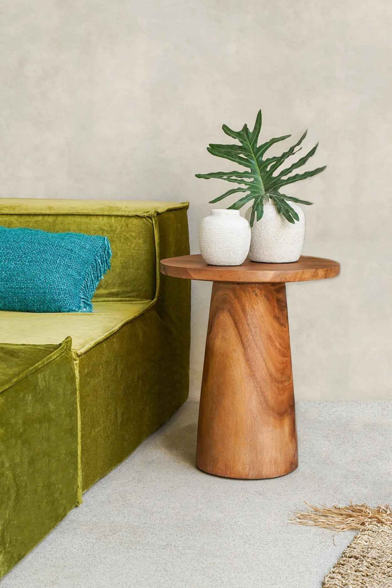 Bambua Peaky Vaso Cemento S per fiori secchi