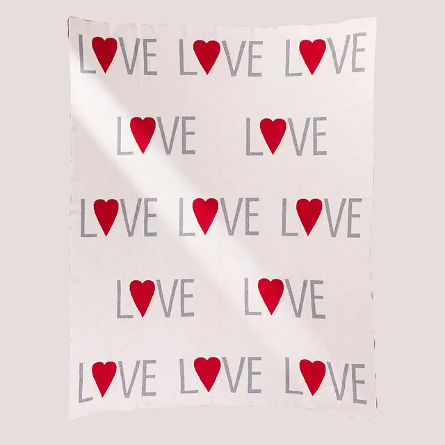 Sklum Cuore plaid coperta cotone 160x130 cm