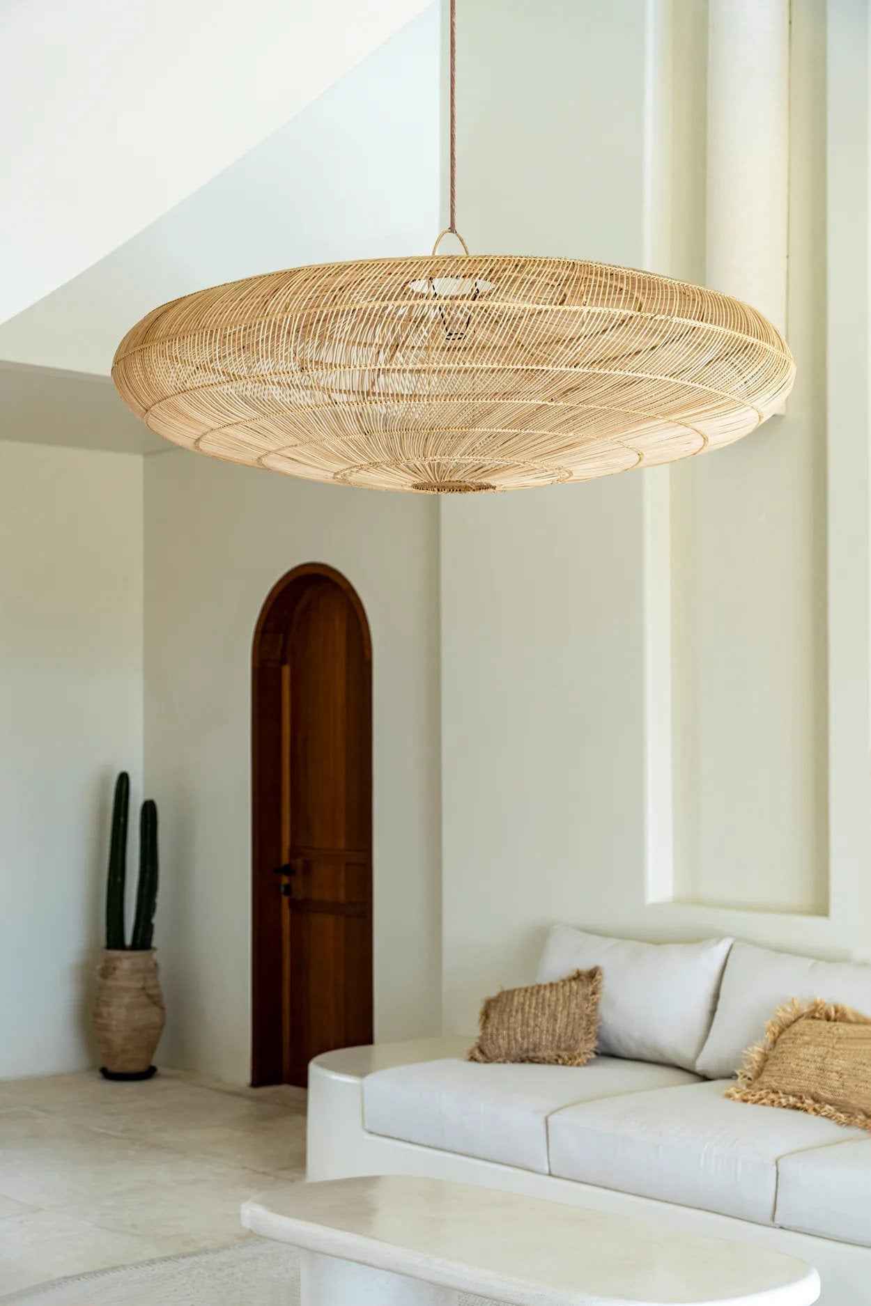 Bambua Macaron XL sospensione rattan naturale