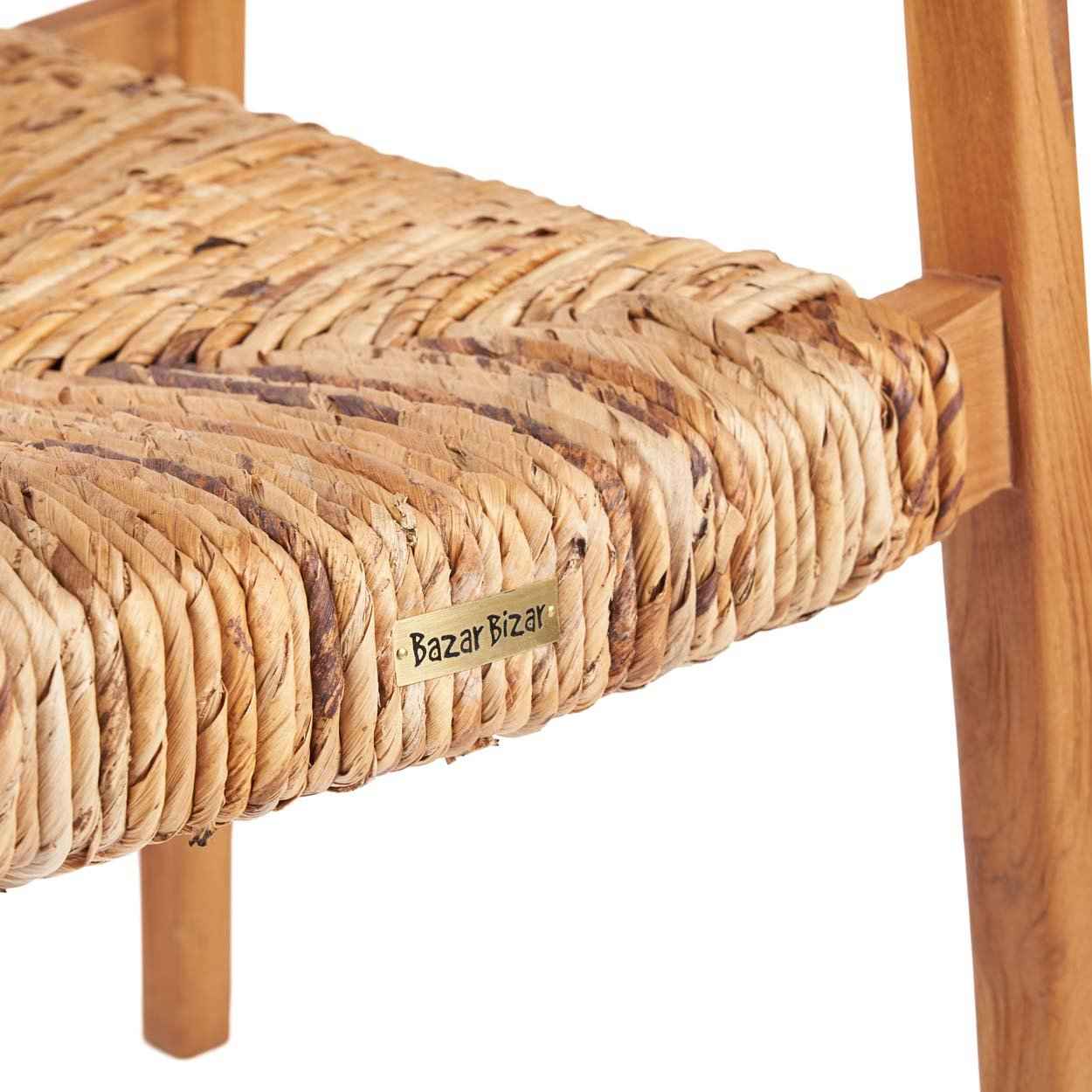 Bambua Suma Sedia da Pranzo Teak Impilabile