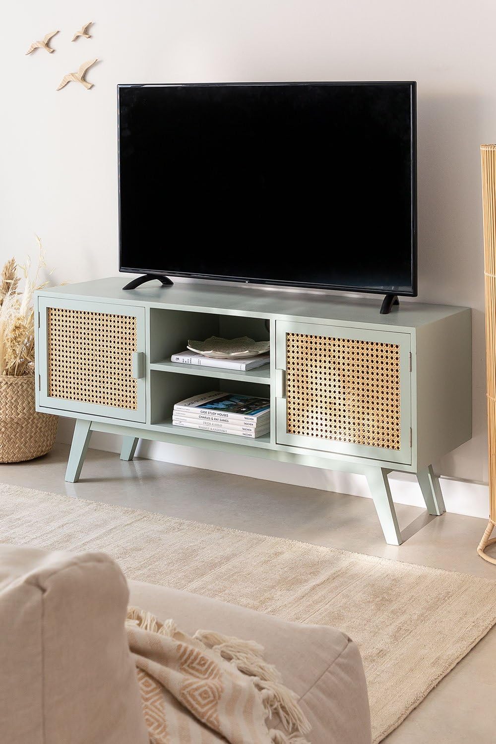 Sklum Ralik mobile TV in legno celadon 120 cm