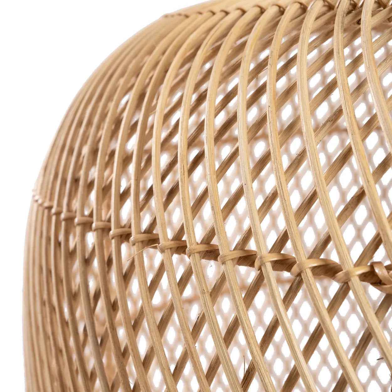 Bambua Batu Bolong lampada sospensione naturale M rattan