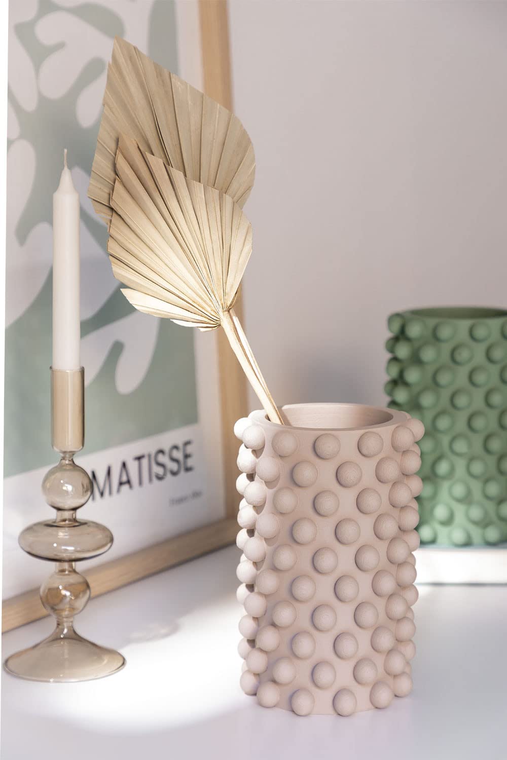 Sklum Roz Vaso in Cemento Marrone Grano Ø13,5 cm