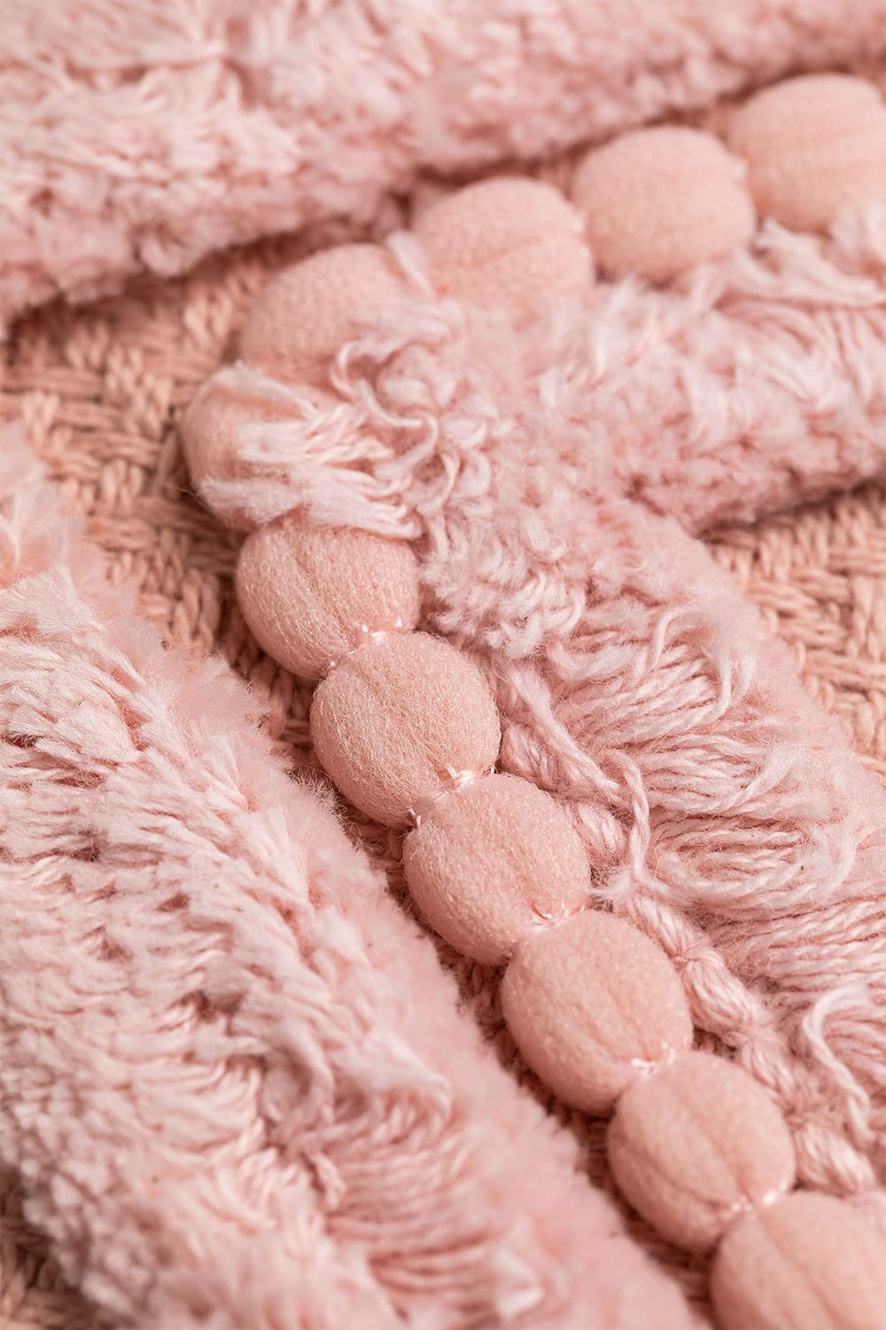 Sklum Mori cuscino 45x45 cm rosa nocciola cotone
