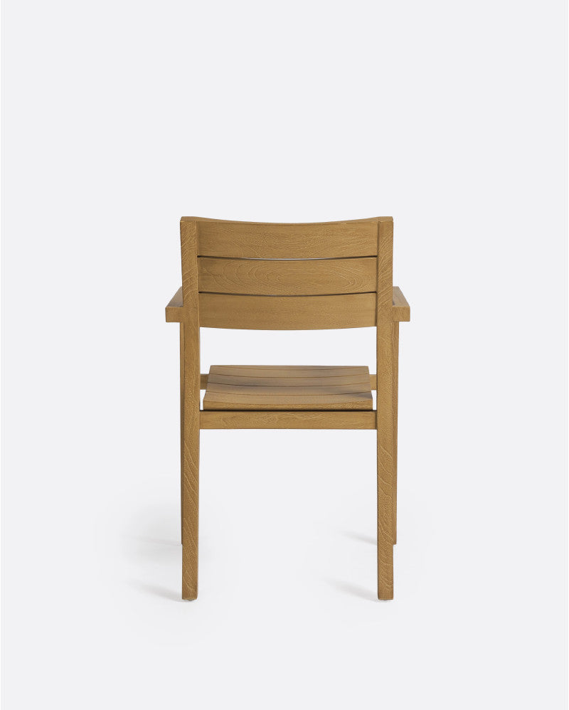 Bambua Genesis sedia da esterno teak impilabile