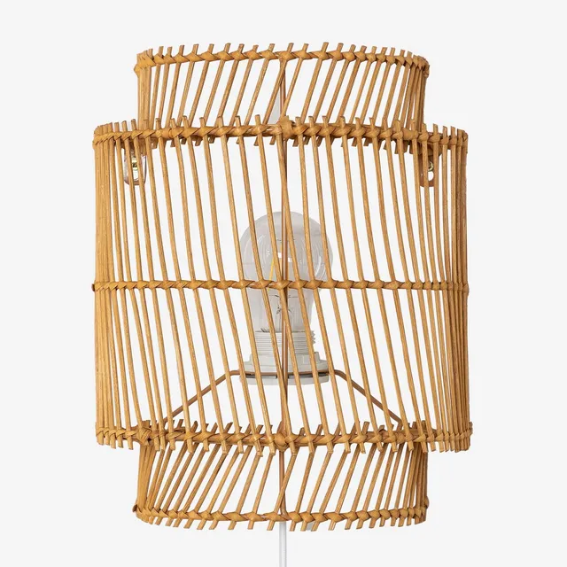 Sklum Kuke lampada da parete rattan natural