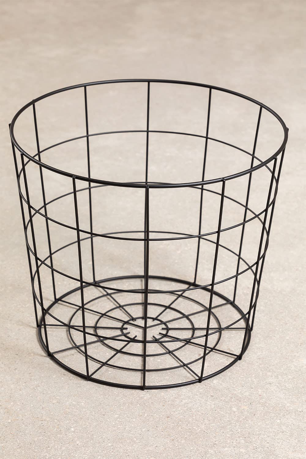 Sklum Soble Cestino in Metallo Nero Ø30 cm