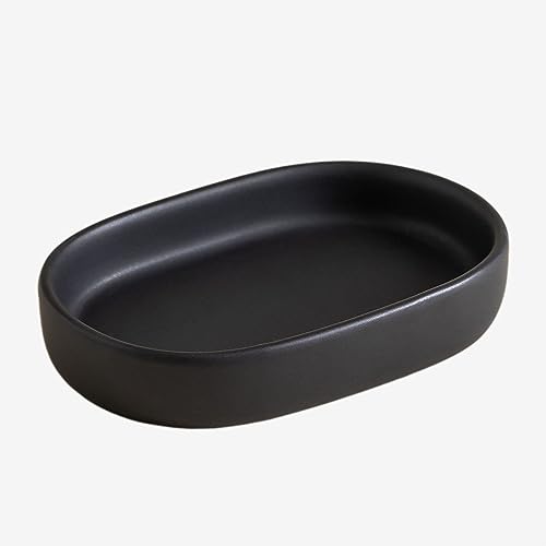 Sklum Pierk portasapone ceramica nero ovale