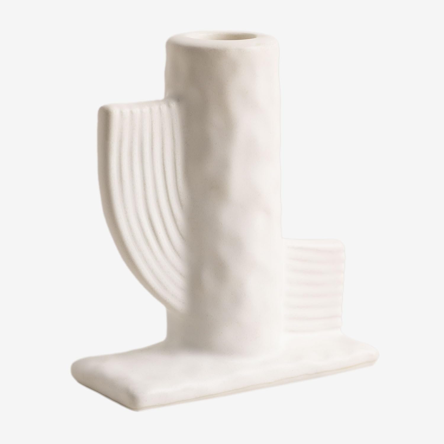 Sklum Sigurn portacandele ceramica bianco