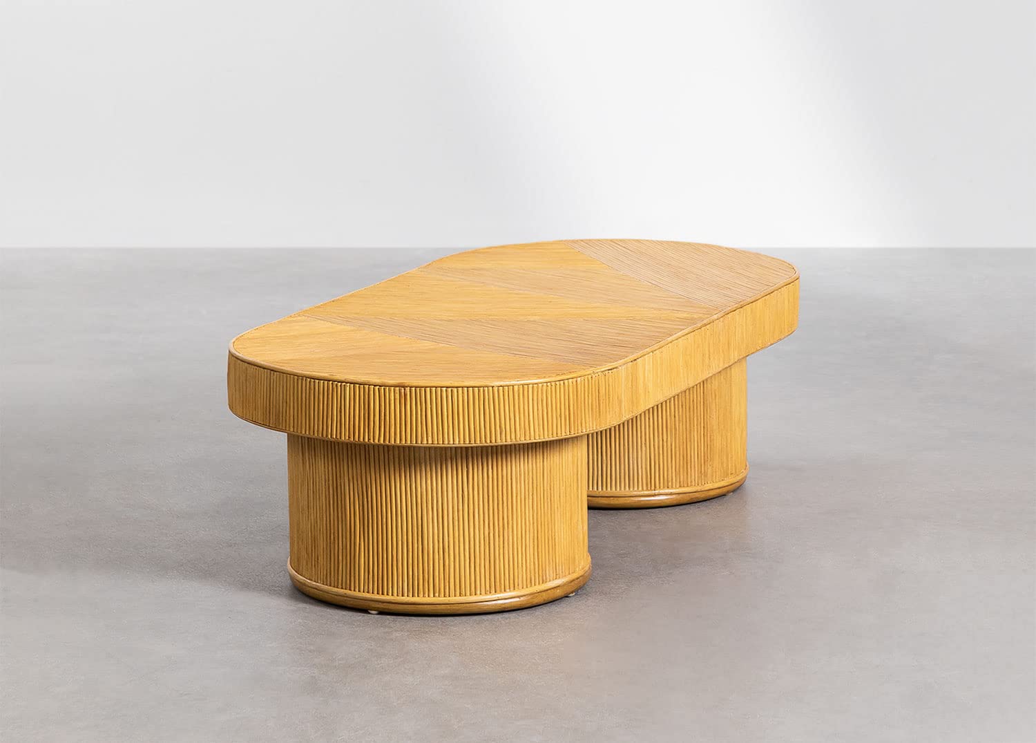 Sklum Balenty 150 Tavolino in rattan marrone