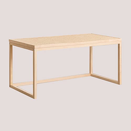 Sklum Riolut tavolino caffè rattan legno 90 cm