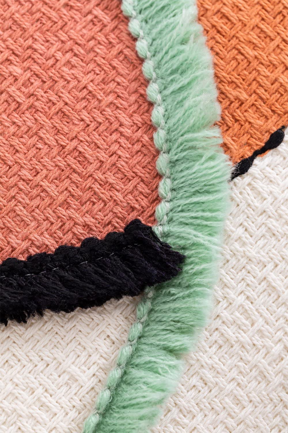 Sklum Dinski cuscino cotone ricamo multicolore 30x45