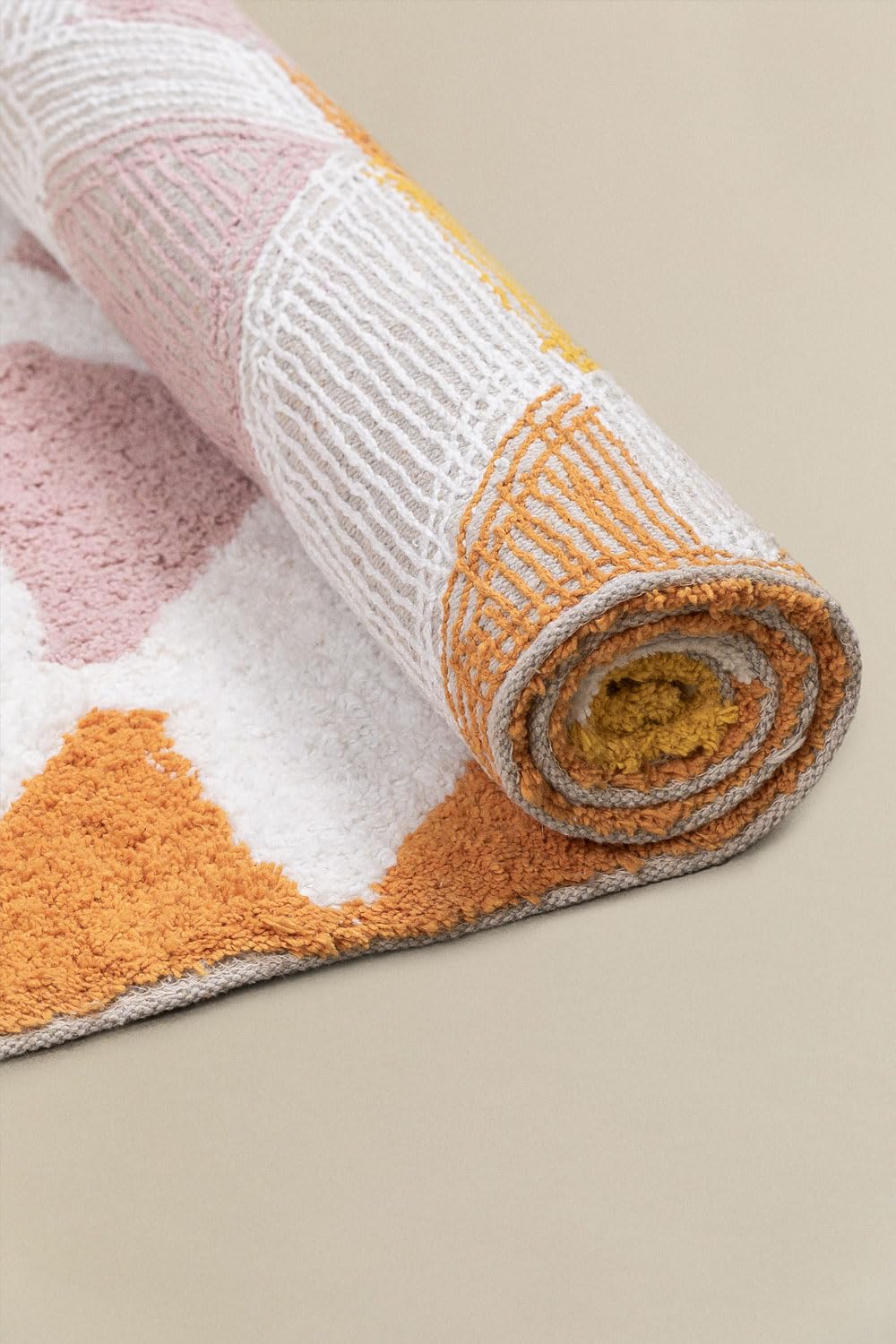 Sklum Tuyen tappeto cotone 70x140 cm color mostarda