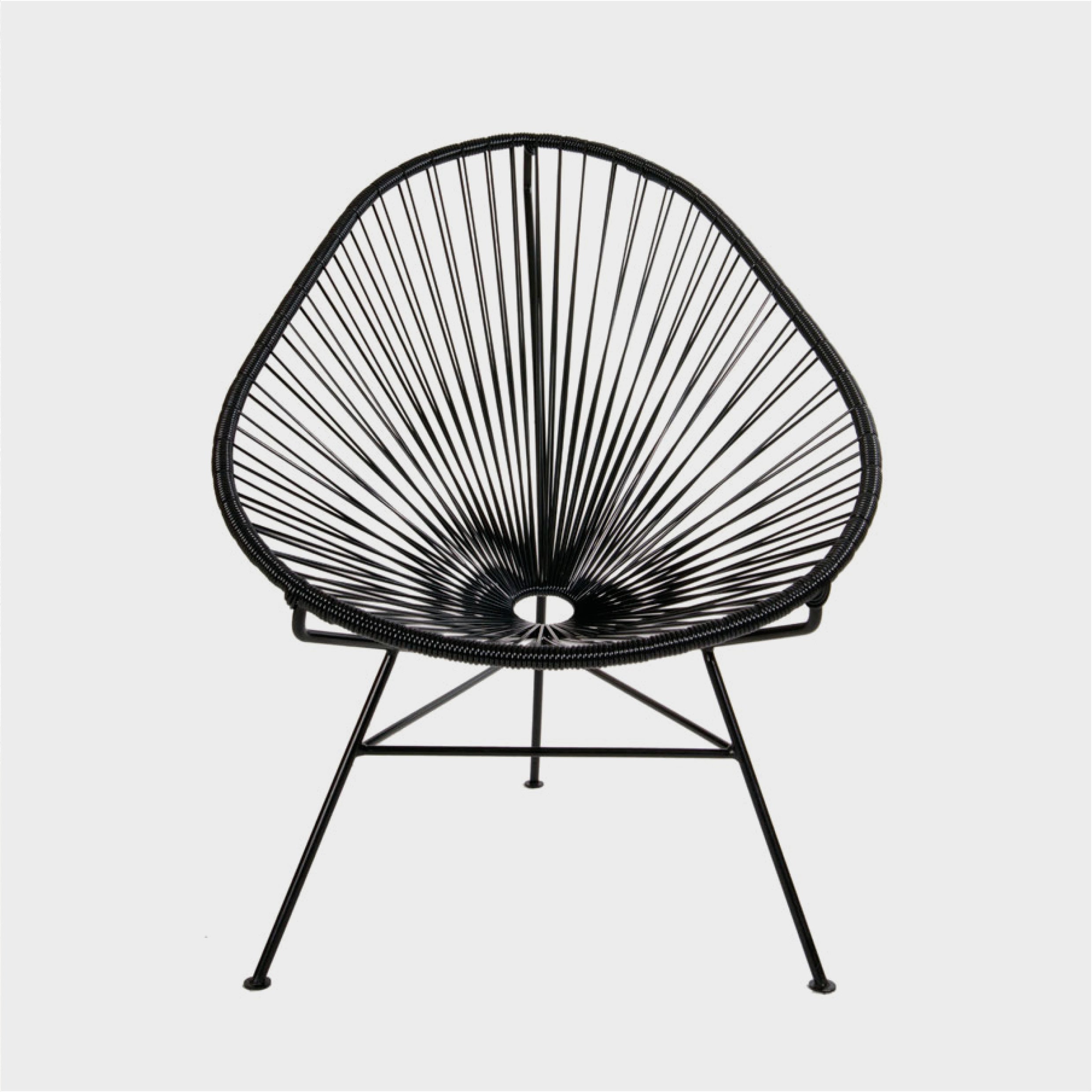 Acapulco Design Classic Negro poltrona nera da esterno