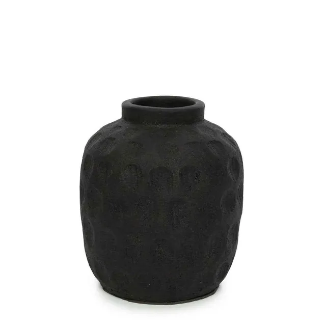 Bambua Trendy vaso terracotta nero M
