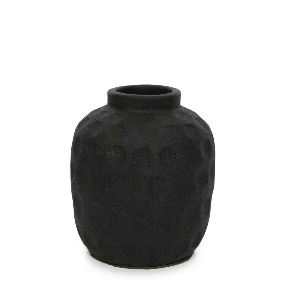 Bambua Trendy vaso terracotta nero M