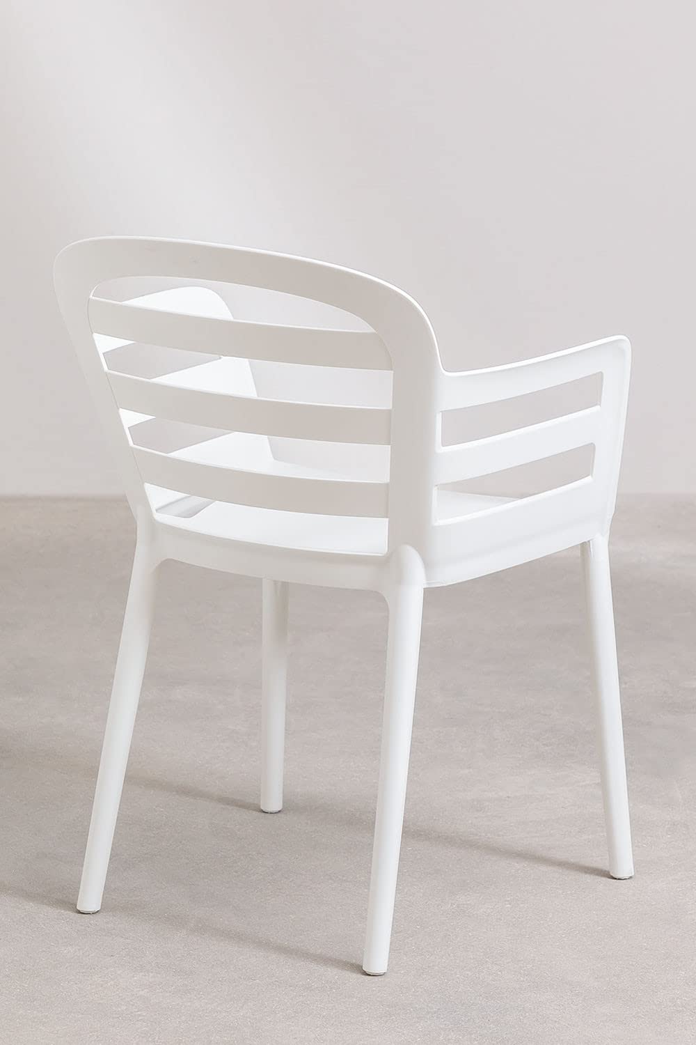 Sklum Gerum set 2 sedie giardino bianche con braccioli