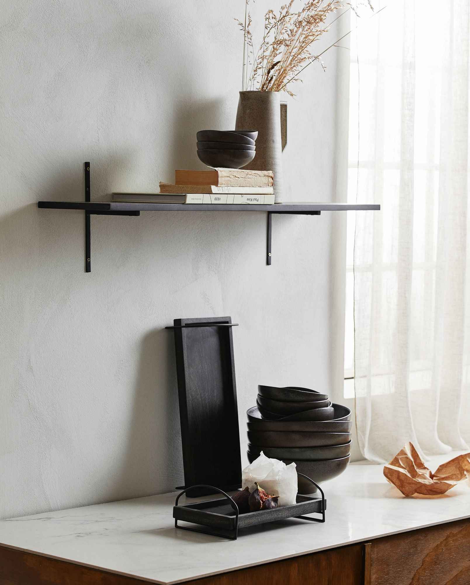 Bambua Tano mensola legno nero 10 kg