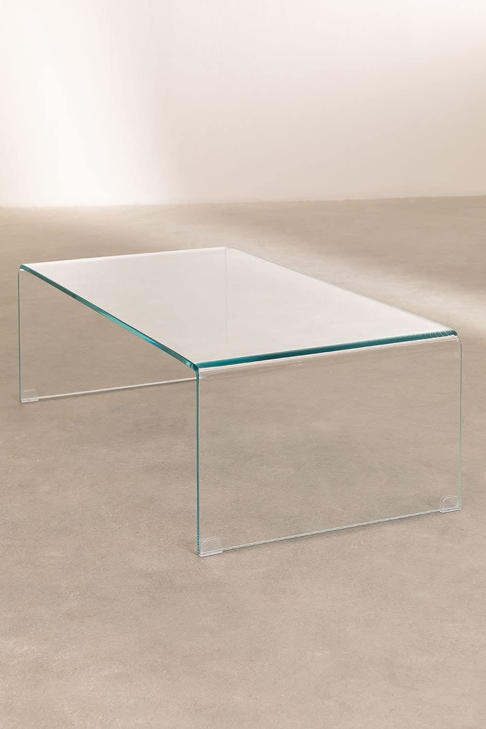 Sklum Criss tavolino vetro trasparente 110x55 cm