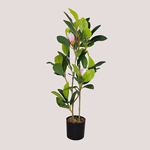 Sklum Magnolia pianta artificiale PVC verde 70 cm