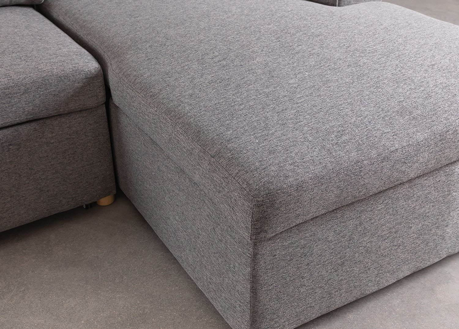 Sklum Calvin Divano Letto Chaise Longue Grigio Scuro