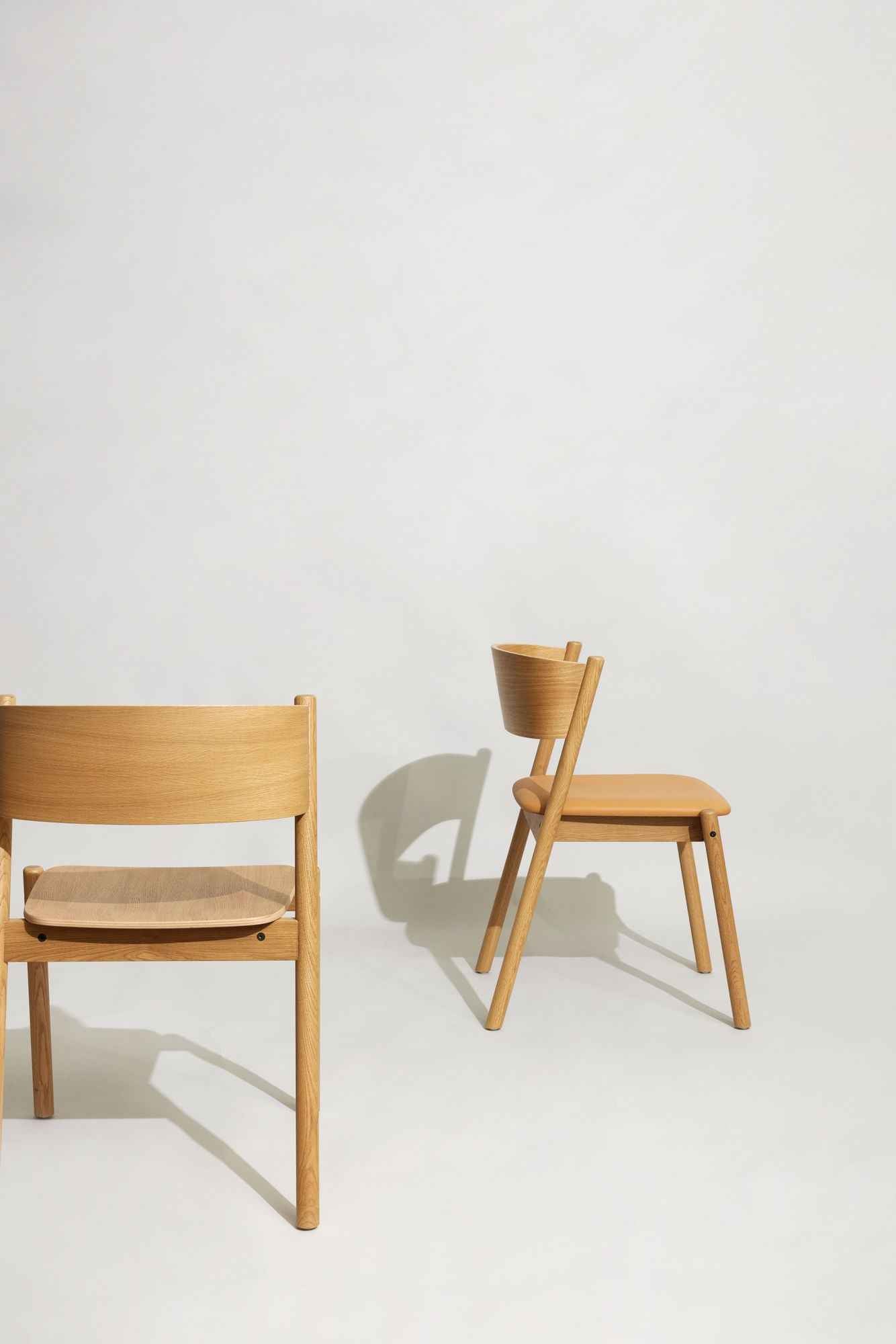 Bambua Oblique sedia pranzo rovere naturale