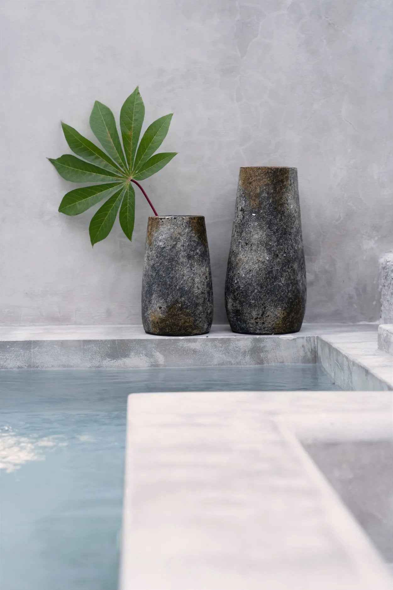 Bambua Spooky vaso terracotta grigio L