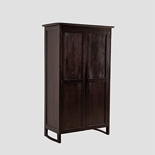 Sklum Somy armadio in teak legno scuro con ripiani