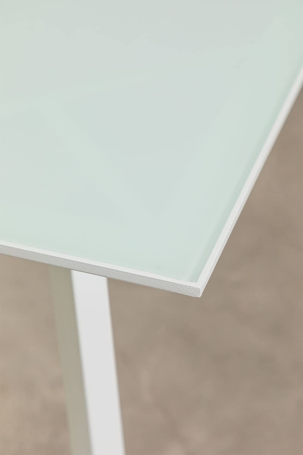 Sklum Adel tavolo da esterno vetro 160x90 bianco