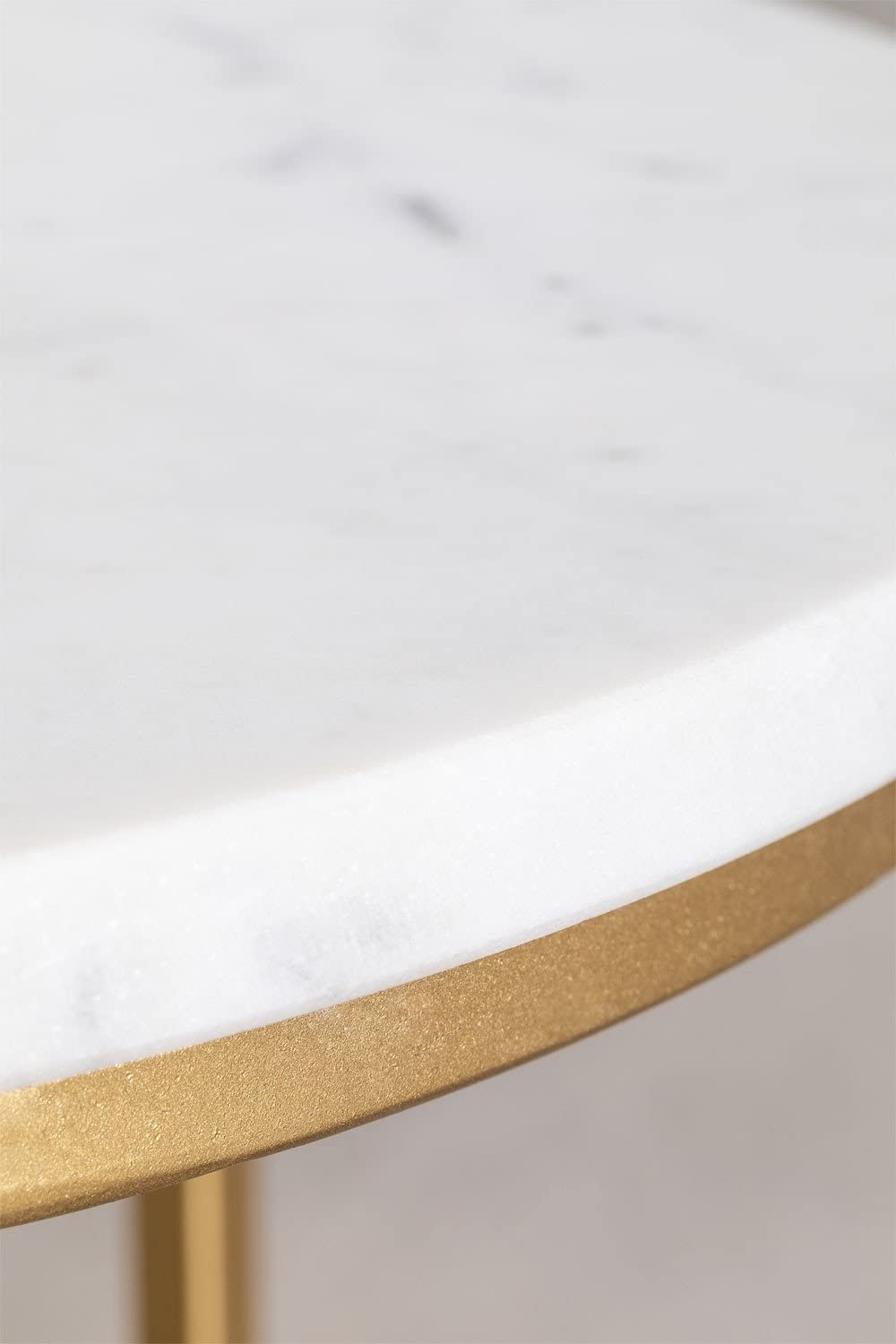 Sklum Kaley tavolino in marmo Ø37 cm oro