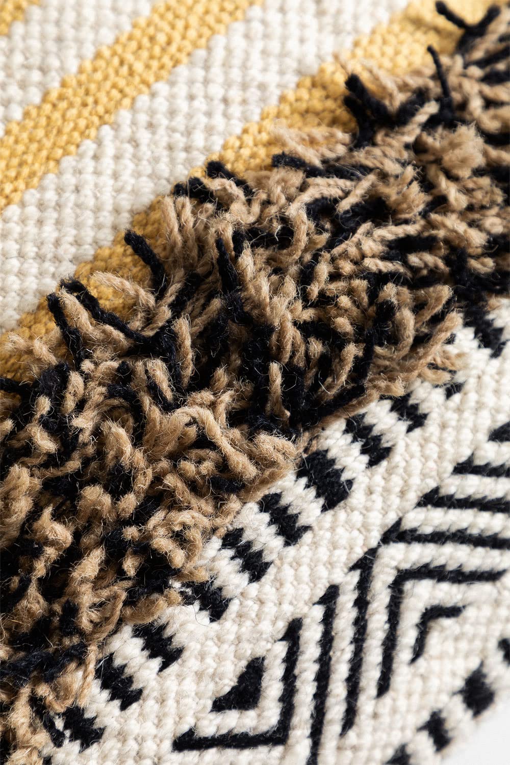 Sklum Kead Style cuscino rettangolare 40x60 nero crema