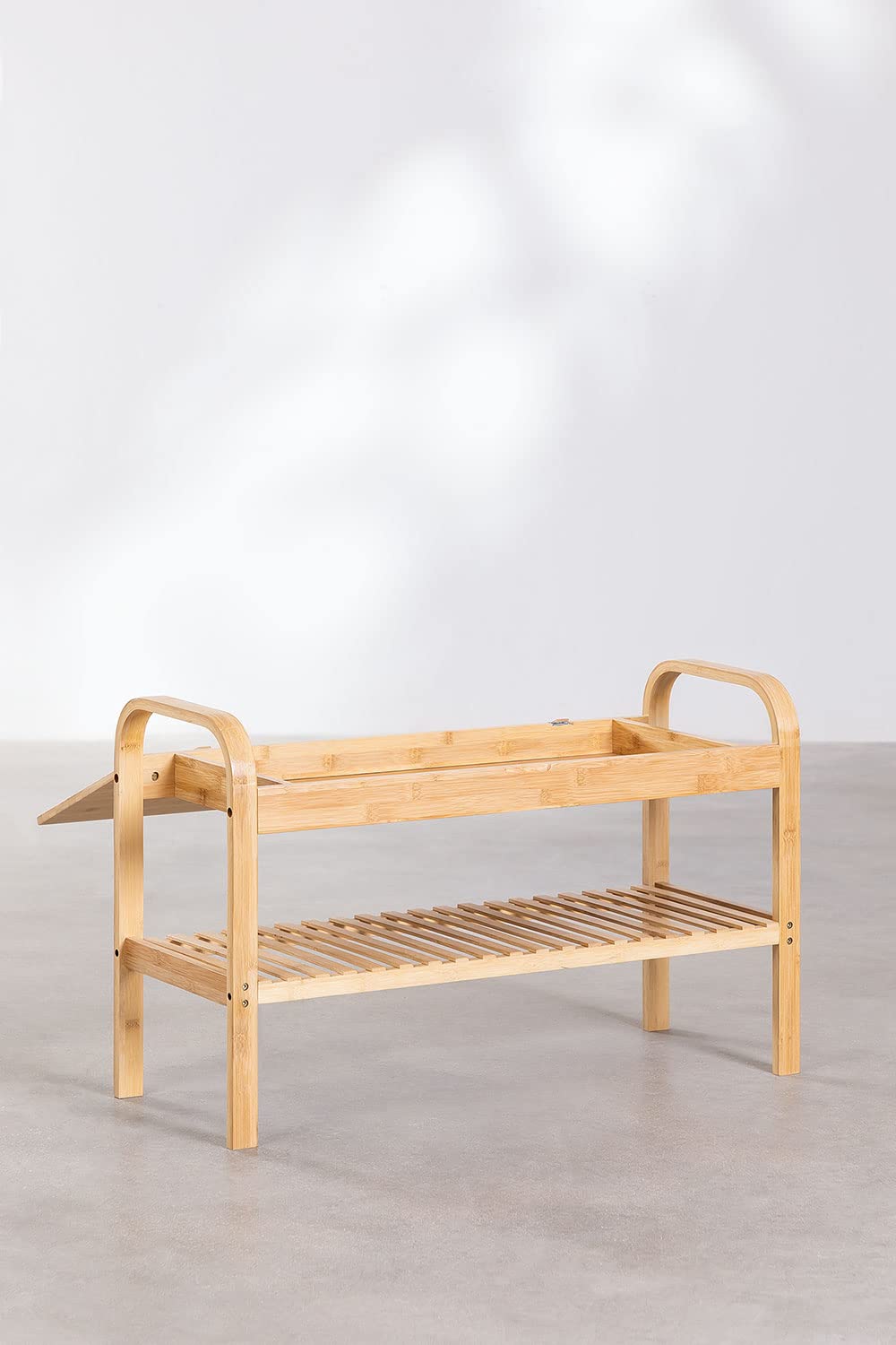 Sklum Kalapi scarpiera in bambù grigia 90 cm