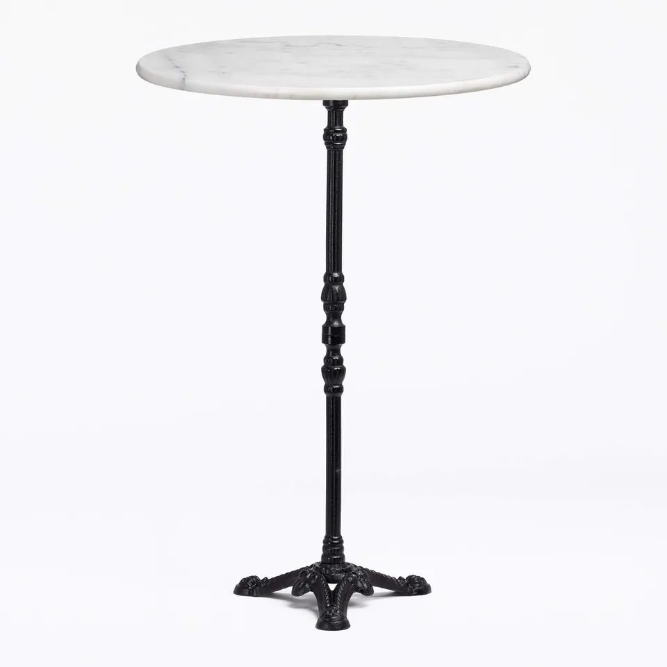 Sklum Lupin Slim tavolo alto bar marmo nero tondo 60