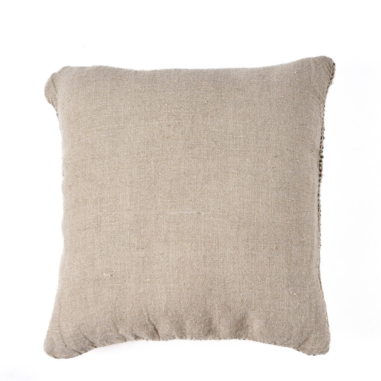 Bambua Linen Grain federa cuscino Natural Black lino