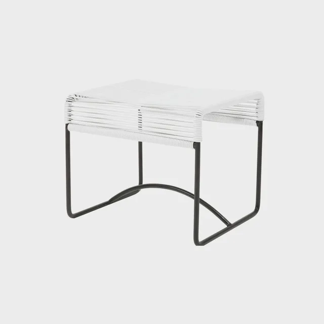 Acapulco Design Stool Blanco Negro sgabello bianco nero esterno