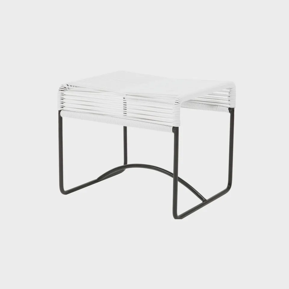 Acapulco Design Stool Blanco Negro sgabello bianco nero esterno