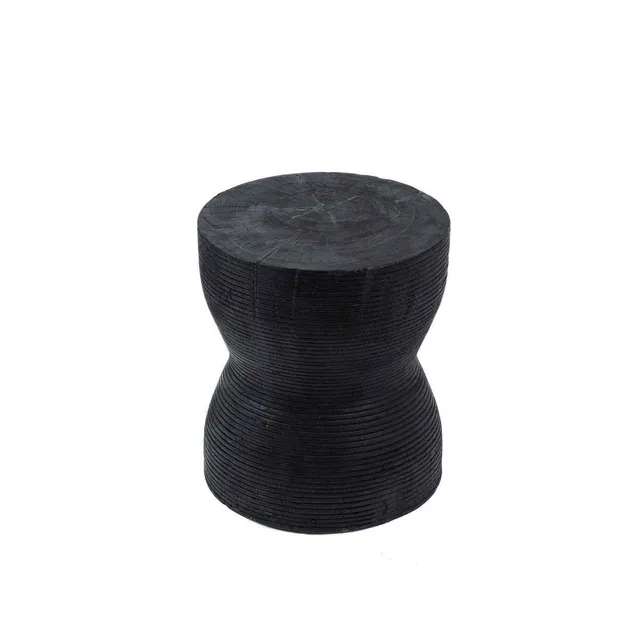 Bambua Kotoran sgabello in legno suar nero