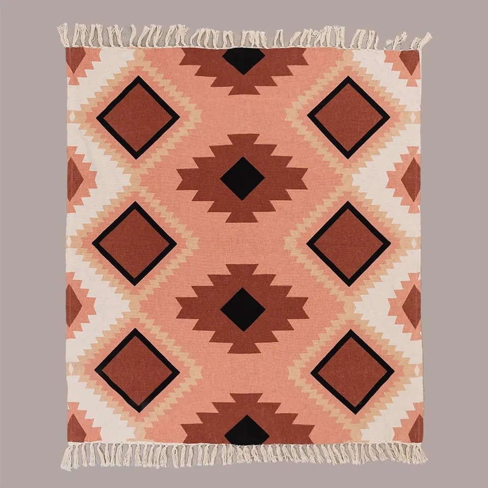 Sklum Kelsy plaid cotone 130x150 cm multicolore fresh