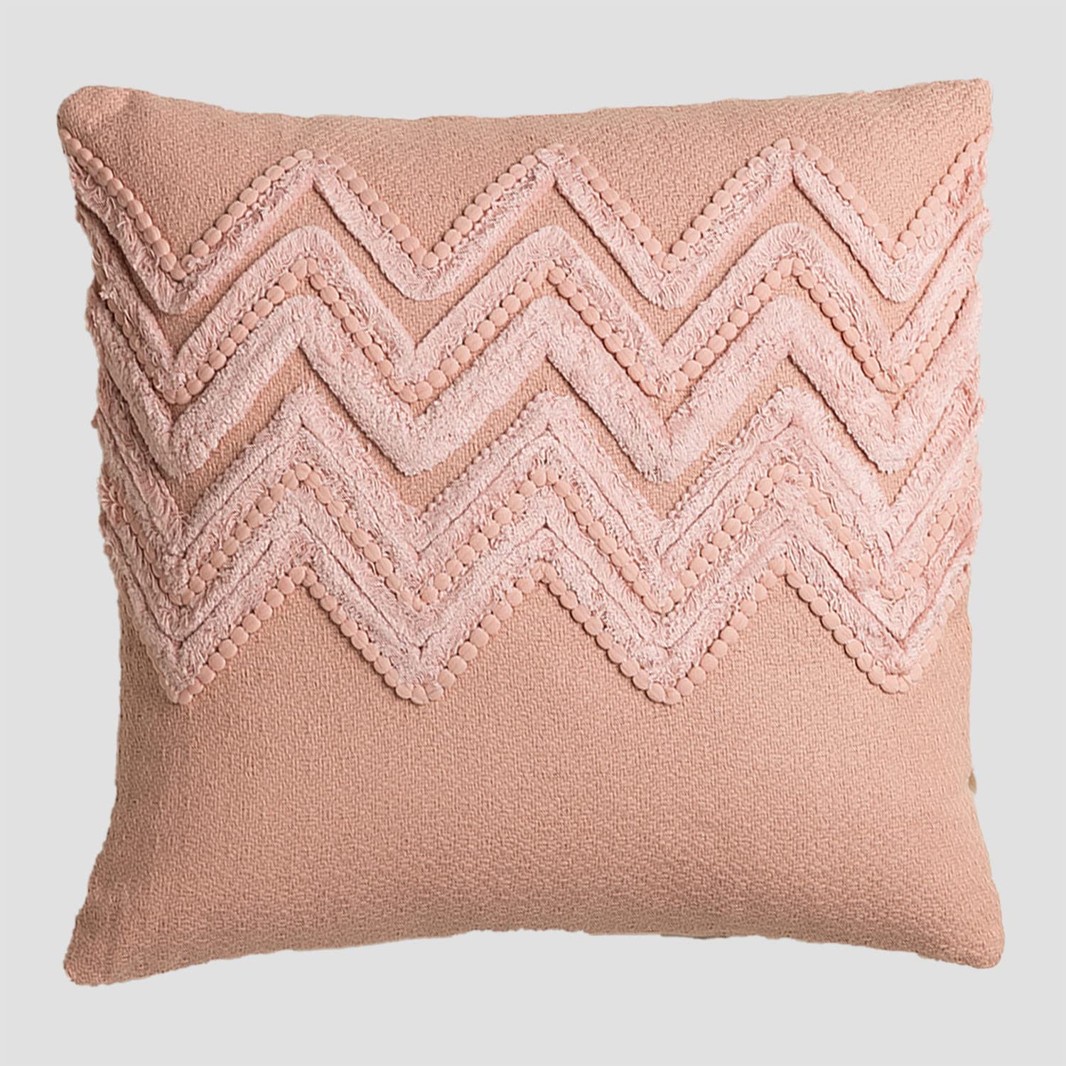Sklum Mori cuscino 45x45 cm rosa nocciola cotone