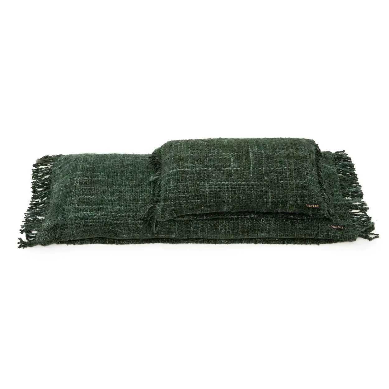 Bambua Oh My Gee copricuscino cotone verde bosco 35x100